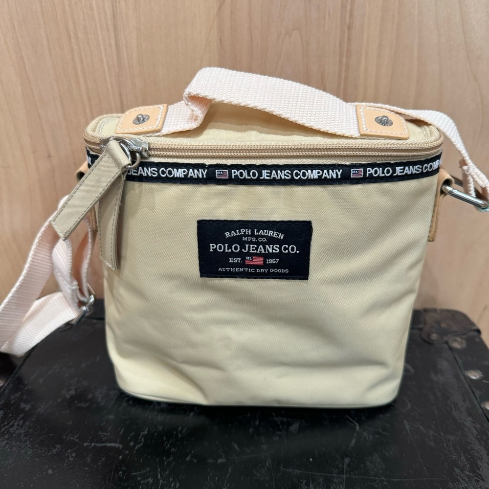 Ralph Lauren Polo Jeans Blue Label Crossbody Bag Small Shoulder bag Y2k Vintage - Picture 2 of 15